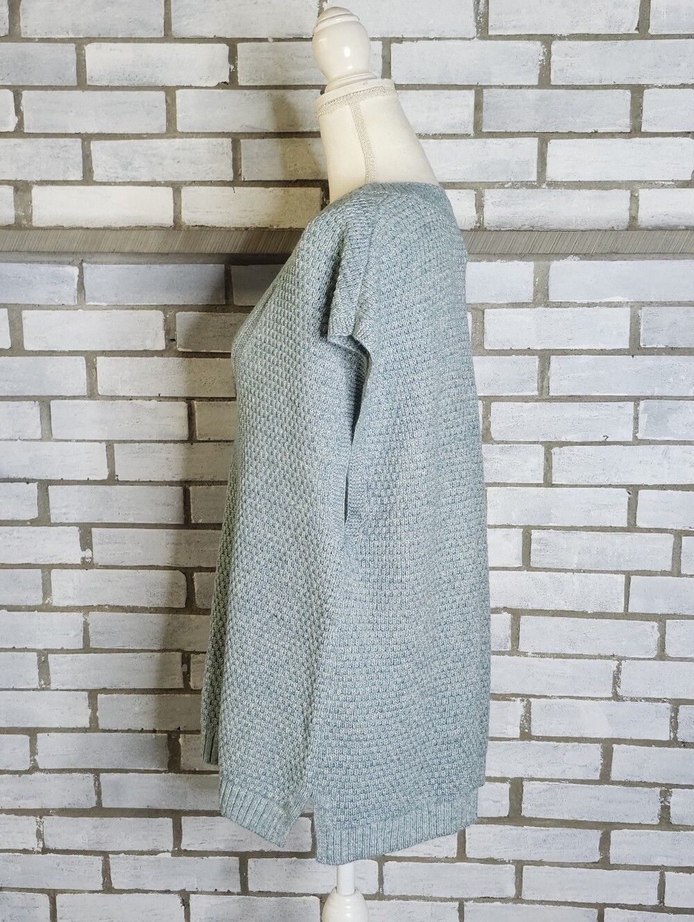 • NWT J. Jill Women's Pullover V-Neck Sweater Knit Vest Size XL Blue Spruce - Picture 3 of 11